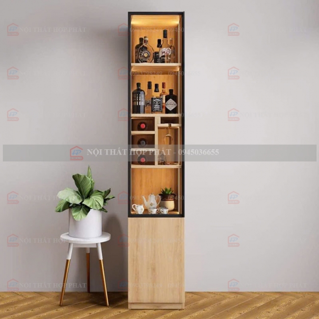 Tủ Rượu Trang Trí Gỗ Đẹp TRG001
